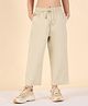 StyloBug Cotton Woven Solid Pant - Cream