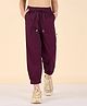StyloBug Cotton Woven Solid Pant - Maroon