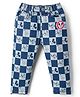Babyhug Disney Denim Woven Full Length Jeans With Mickey Mouse & Family Print - Blue
