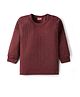 Babyhug Cotton Knit Full Sleeves Solid Pullover Thermal Vest - Coffee Brown