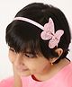 Aye Candy Butterfly Applique Detailed Hair Band - Pink