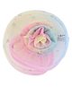 Aye Candy Floral Applique Star Glitter Designed Alligator Clip - Pink Blue & Yellow