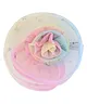 Aye Candy Floral Applique Star Glitter Designed Alligator Clip - Pink Blue & Yellow