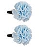 Aye Candy Floral Applique Detailed Alligator Hair Clip - White