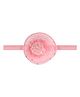 Aye Candy Foil Polka Dots Designed Hat Applique Detailed Headband - Pink