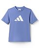 ADIDAS KIDS Knit Half Sleeves T-Shirt with Brand Logo Graphic - Light Blue