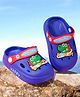PASSION PETALS Perforated Clogs With Baby Dinosaur Charms - Blue