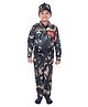 RAJ FANCY DRESSES Woven Full Sleeves Indian Army Theme Costume Set - Olive Green