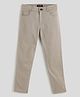 One Friday Cotton Woven Solid Trousers - Sand