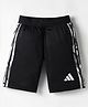 Adidas Kids Knit Shorts With Logo Print - Black