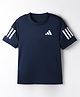 ADIDAS KIDS Knit Half Sleeves T-Shirt with Tape Detailing - Navy Blue
