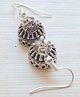 Pretty Ponytails Abstract Designed Ethnic Drop Earrings - Silver