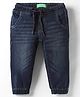 UCB Denim Full Length Solid Coloured Jogger - Navy Blue