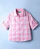 UCB 100% Cotton Full Sleeves Checks Shirt - Pink