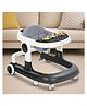 Baybee 2 in 1 Baby Walker for Kids with Adjustable Height & Wheel Lock | Activity Push Walker for Baby with Musical Toy Bar & Stopper | Kids Walker Baby 6-18 Months Boy Girl (Black)