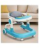 Baybee 2 in 1 Baby Walker for Kids with Adjustable Height & Wheel Lock | Activity Push Walker for Baby with Musical Toy Bar & Stopper | Kids Walker Baby 6-18 Months Boy Girl (Blue)