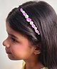 Lime By Manika Crystals & Pearls Embellished Hair Band - Light Pink