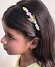 Lime By Manika Crystals Embellished Butterfly Designed Hair Band - Multi Colour