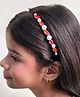 Lime By Manika Crystals & Pearls Embellished Hair Band - Coral