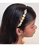 Lime By Manika Pearls & Kundan Embellished Hair Band - Gold