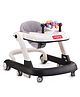 Babyhug SE 2 in 1 Walker with Height Adjustment & Detachable Toy Bar with Lights & Music- Black| Anti-trip Design| Mute Swivel Wheels| Push Walker| Toy for Boys & Girls of 6 to 24 months|