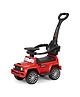 PlayRoots Jimmy Plus Kids Ride-On Push Car Safety Bar & Parent Handle Interactive Music & Lights for Kids Aged 2 to 6 Years Red color