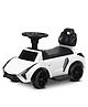 PlayRoots Lambo Ride-On Car for Kids with LED Lights, Music & Parental Remote Control-White
