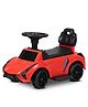 PlayRoots Lambo Ride-On Car for Kids with LED Lights, Music & Parental Remote Control-Red