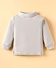 Pink Rabbit Cotton Rib Knit Full Sleeves Turtle Neck T-Shirt with Car Print Patch - Lavender