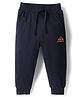 Pink Rabbit Looper Knit Full Length Lounge Pant With Outdoor Life Print - Navy Blue