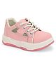 Stefens Colour Blocked Cut Out Detailed Lace Up Sneakers - Pink