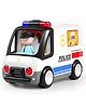 NEGOCIO Small Toy Road Signs Traffic Police Motorcycle Battery Powered Police Car for the Kids Pretend with Sound with Doors That Open- PACK OF 1- COLOR MAY VARY