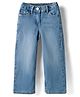 Kookie Kids Denim Full Length Solid Colour Jeans - Light Blue