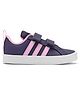 ADIDAS KIDS Sports Shoes VS PACE 2.0 with Velcro Closure & Tape Design - Navy Blue & Pink