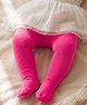 Cutewalk by Babyhug Anti Bacterial Footed Solid Color Tights  - Fuschsia