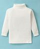 Bodycare Cotton Full Sleeves Turtle Neck Thermal Inner Vest - White