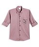 Charchit Cotton Woven Full Sleeves Unstoppable Text Printed Shirt - Magenta