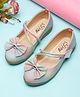 Tiny Bugs Shimmered Bow Applique Ballerinas - Multi Colour