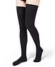 Tipy Tipy Tap Cotton Solid Mid Thigh Length Socks - Black