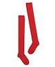Tipy Tipy Tap Cotton Solid Mid Thigh Length Socks - Red