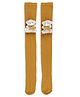 Tipy Tipy Tap Cotton Teddy Bear Applique Detailed Socks - Mustard