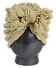 Tipy Tipy Tap Textured Bow Applique Detailed Turban Cap - Green - Diameter 45 cm