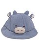 Tipy Tipy Tap Corduroy Animal Designed Bucket Hat - Blue - Diameter 48 cm