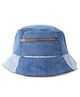 Tipy Tipy Tap Denim Colour Blocked Zipper Detailed Bucket Hat - Blue - Diameter - 48Cm