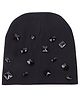Tipy Tipy Tap Beads Embellished Cap With Mittens - Maroon - Diameter 30 cm