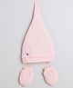 Tipy Tipy Tap Ice Cream Designed Cap With Mittens - Baby Pink - Diameter - 32 cm