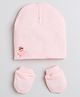 Tipy Tipy Tap Doll Designed Cap With Mittens - Pink - Diameter - 32 cm