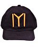 Tipy Tipy Tap M Alphabet Embroidered Baseball Cap - Black - Diameter 48Cm
