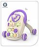 Aditi Toys Happy Feet Baby Walker for 9+ Months, Adjustable Speed, Anti-Slip Wheels, Music & Activity Center, BPA-Free, Stable Design with Water Tank, Interactive Push Walker for Baby Kids (Purple)