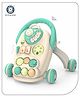 Aditi Toys Happy Feet Baby Walker for 9+ Months, Adjustable Speed, Anti-Slip Wheels, Music & Activity Center, BPA-Free, Stable Design with Water Tank, Interactive Push Walker for Baby Kids (Blue)
